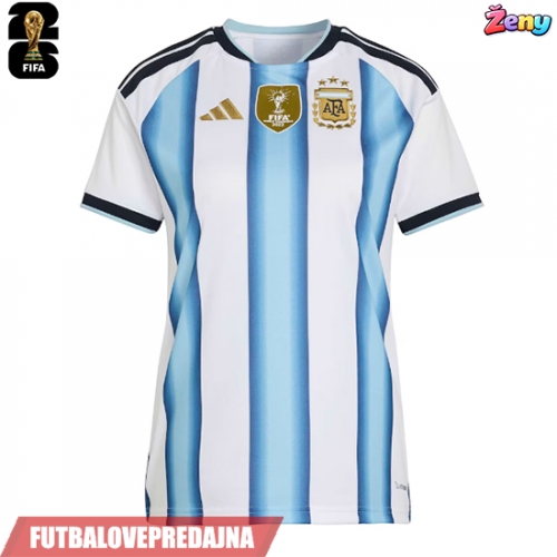 Lacne Ženy Futbalové dres Argentína MS 2026 Krátky Rukáv - Domáci